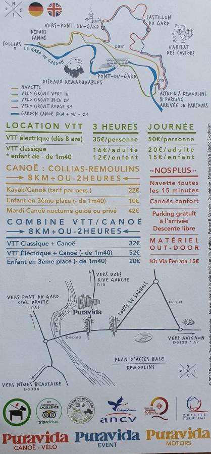 Bed & Breakfast Aux Berges Du Pont Du Gard *